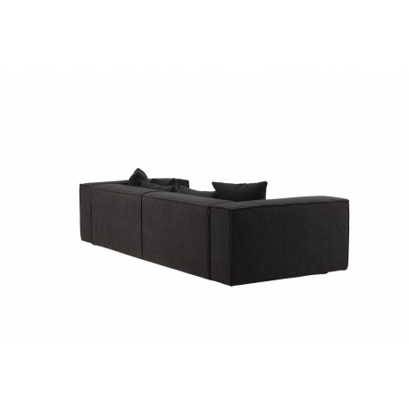 Gillholmen 3 personers Sofa - Sort og Mørkegrå