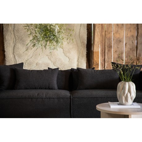 Gillholmen 3 personers Sofa - Sort og Mørkegrå