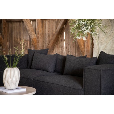 Gillholmen 3 personers Sofa - Sort og Mørkegrå