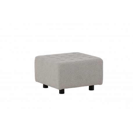 Bowie Pouf - Sort og Lysegrå