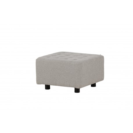 Bowie Pouf - Sort og Lysegrå