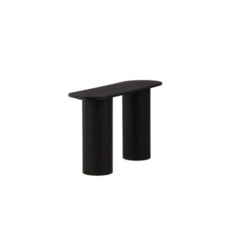 Bianca konsolbord oval - sort 130 x 40
