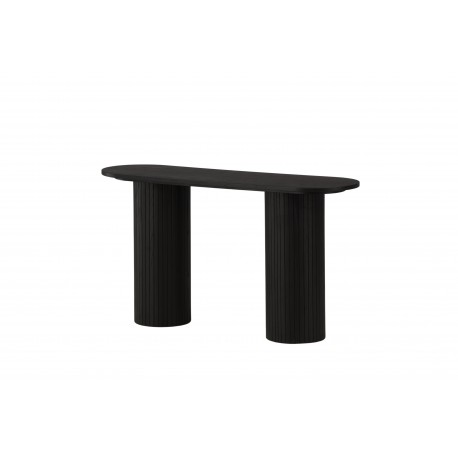 Bianca konsolbord oval - sort 130 x 40
