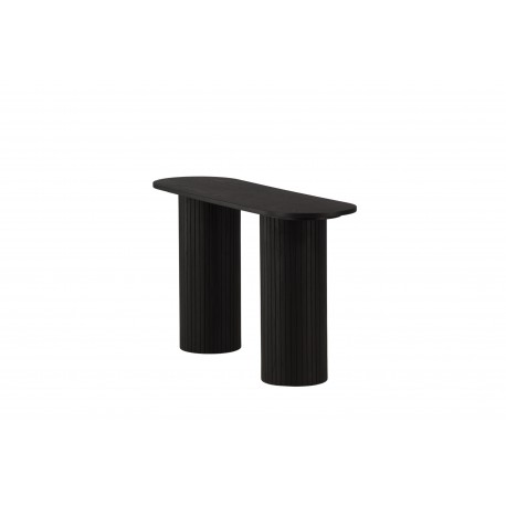 Bianca konsolbord oval - sort 130 x 40