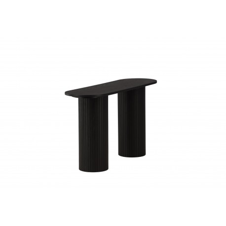Bianca konsolbord oval - sort 130 x 40