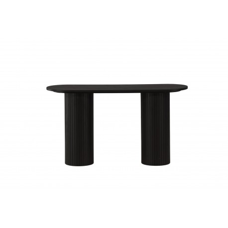 Bianca konsolbord oval - sort 130 x 40