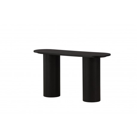 Bianca konsolbord oval - sort 130 x 40
