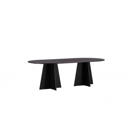 Bootcut Oval Ovalt spisebord - Sort
