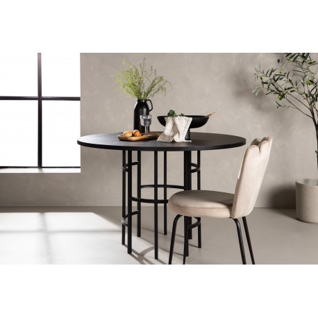 København Rundt spisebord - Sort