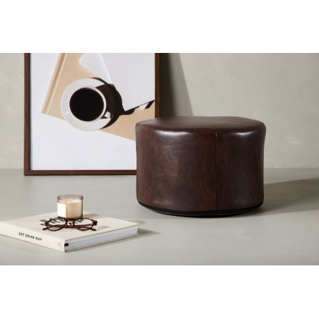Eastport Puf Ø41 cm - Brun