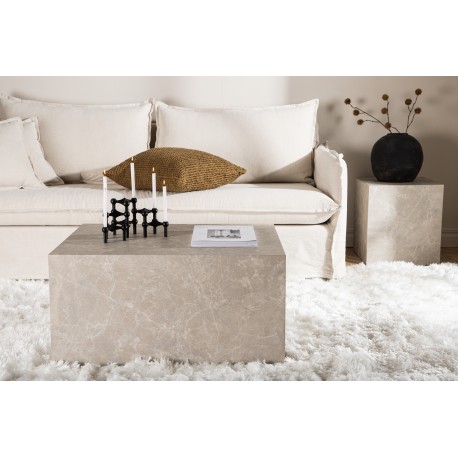 York Lav Sofa Bord - Beige