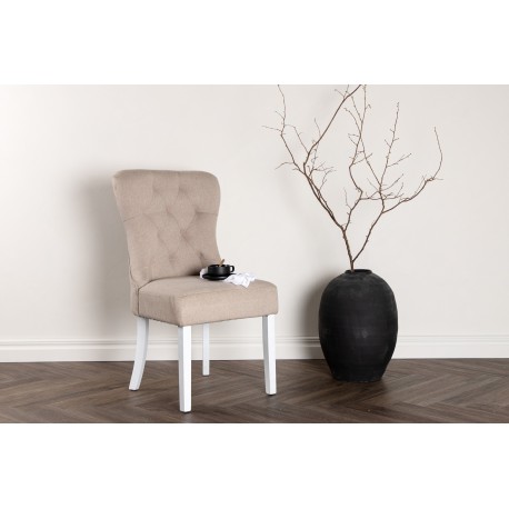 Vista Spisebordsstol - Beige og Hvid