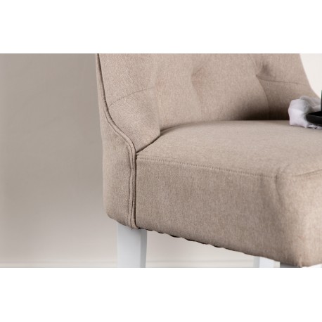 Vista Spisebordsstol - Beige og Hvid