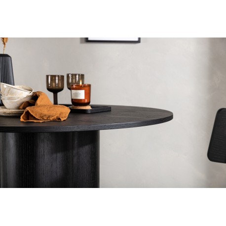 Olivia Rundt spisebord Ø110cm - Sort