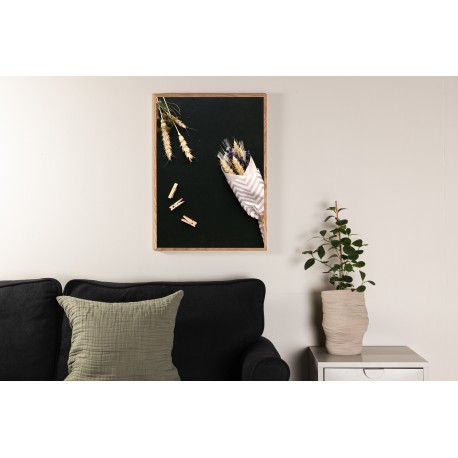 Blomster på bord Plakat - Beige og Sort