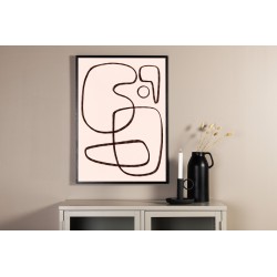 Line art Plakat - Sort og Hvid