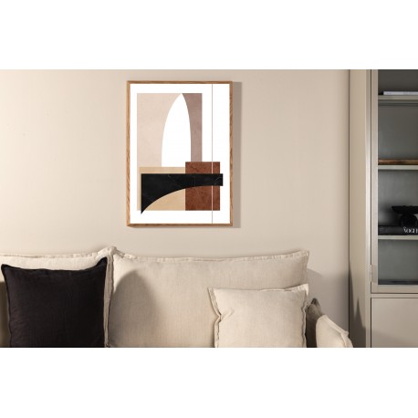 Materiale Plakat - Beige og Hvid