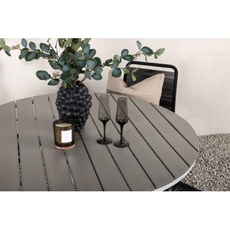 Break Rundt Loungesæt - Havemøbelsæt - Grå,Hvid