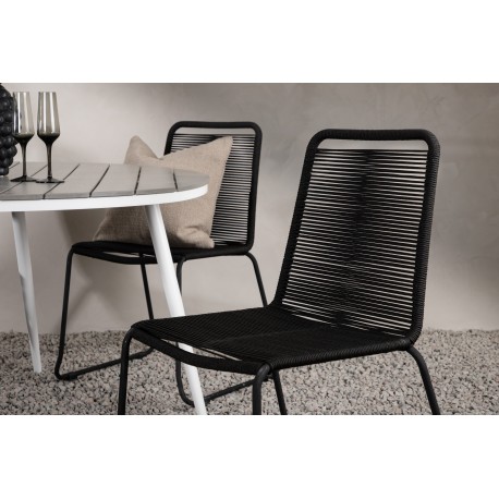 Break Rundt Loungesæt - Havemøbelsæt - Grå,Hvid