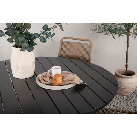 Break Rund Loungesæt - Havemøbelsæt - Sort,Latte