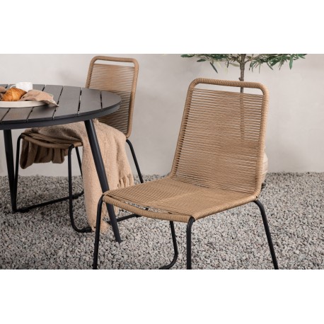 Break Rund Loungesæt - Havemøbelsæt - Sort,Latte