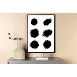 Dots Plakat - Hvid