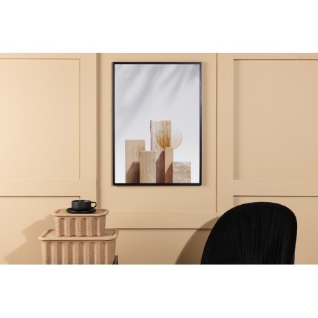 Træblokke Plakat - Beige