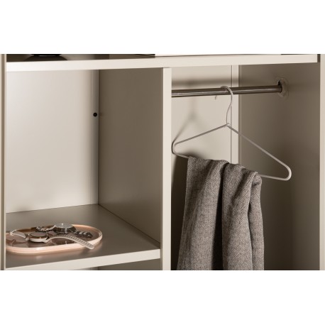 Piring Garderobeskab 85 x 183 - Beige