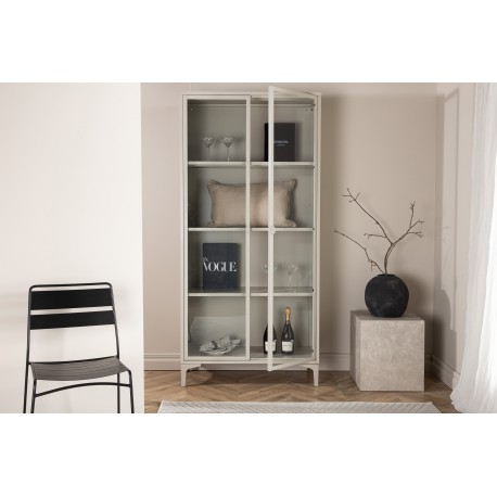 Piring Vitrineskab - Beige