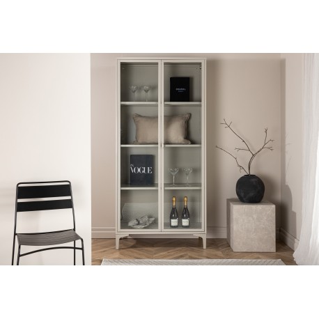 Piring Vitrineskab - Beige