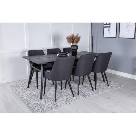 Elegant t Spisebordssæt - Sort