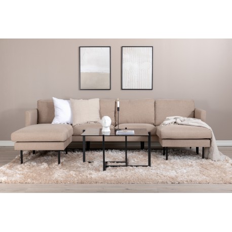 Zoom U-Sofa -Brun