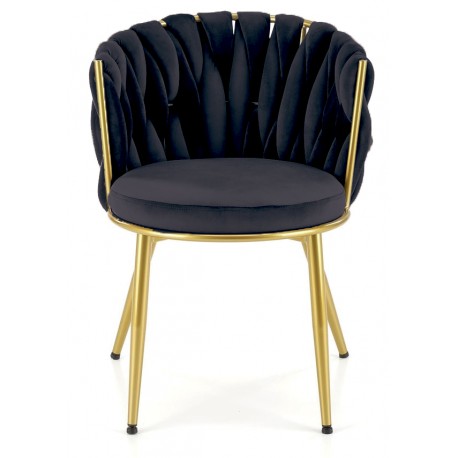 K517 Spisebordsstol - Sort Velour