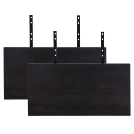 Toulon Spisebord - Spisebord i smoked olieret eg med bølget kant - forberedt tillægsplader 240x95xh76x4 cm