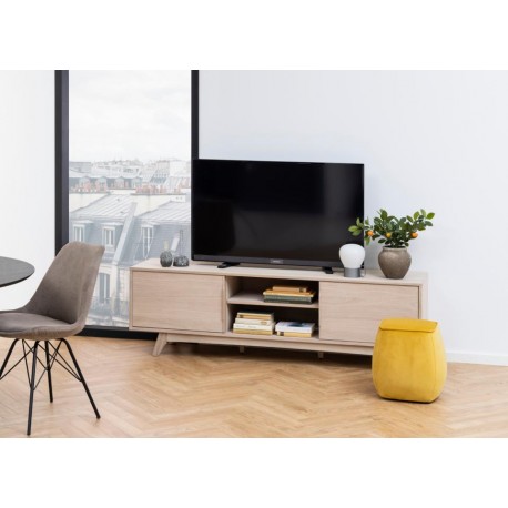 Marte Tv-bord Hvidolieret Eg 180cm