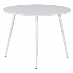 Plaza Rundt spisebord Ø100cm - Hvid