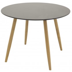 Plaza Rundt spisebord Ø100cm - Sort og Natur