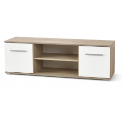 LIMA RTV1 TV BORD 137cm - Sonoma eg. / Hvid