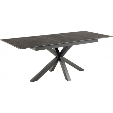 Heaven Spisebord Sort keramik 168cm kan udvides til 210 cm