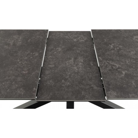 Heaven Spisebord Sort keramik 168cm kan udvides til 210 cm