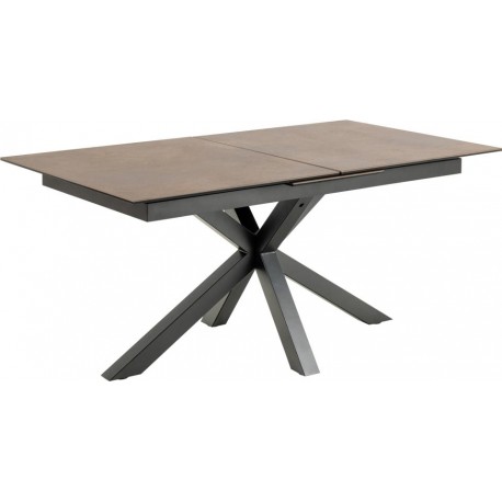Heaven Spisebord Rustbrun Lemco ru keramik 168cm kan udvides til 210 cm