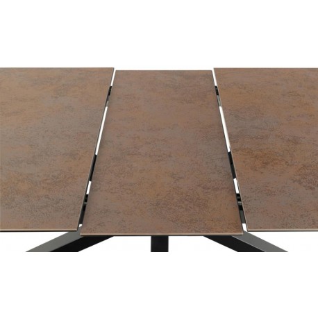 Heaven Spisebord Rustbrun Lemco ru keramik 168cm kan udvides til 210 cm