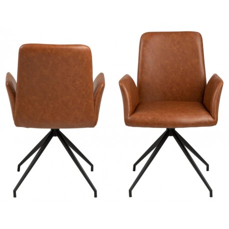 Naya spisebordsstol - Retro cognac