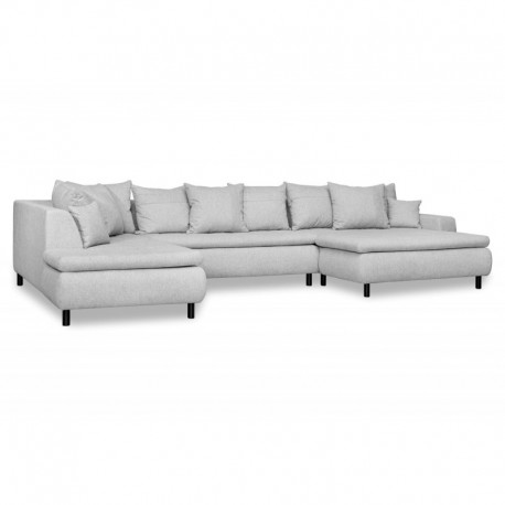 Miami XL U-sofa højrevendt - Stof