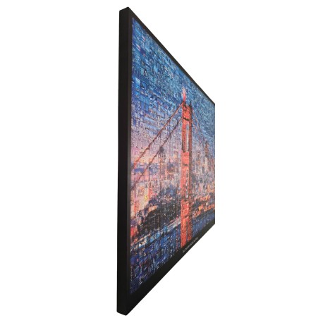 Dekorativt Billede med Ramme – New York (80x2,5x60 cm)