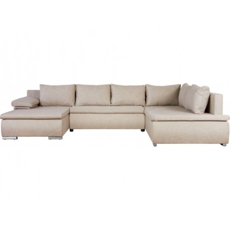 ACRA U-Sofa Vesntrevendt - integreret sovefunktion