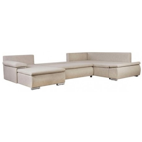 ACRA U-Sofa Vesntrevendt - integreret sovefunktion