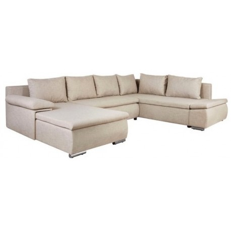 ACRA U-Sofa Vesntrevendt - integreret sovefunktion