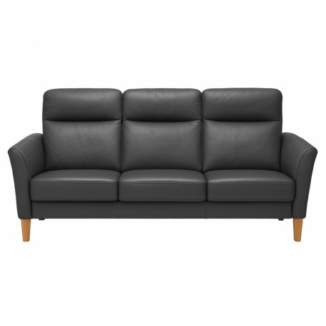 Sæby sofasæt Sort Lædersofa