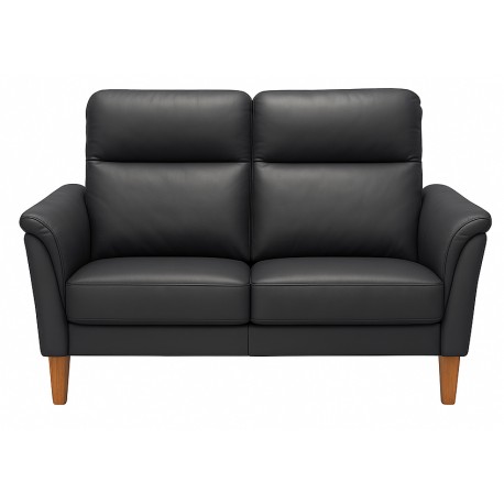 Sæby sofasæt Sort Lædersofa